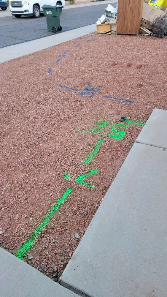 Slide of Private Utility Locating- Unearth Sonoran Desert Locating