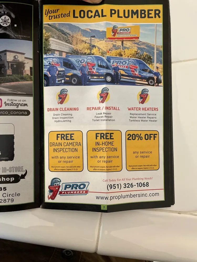 Slide of Pro Plumbers Corona