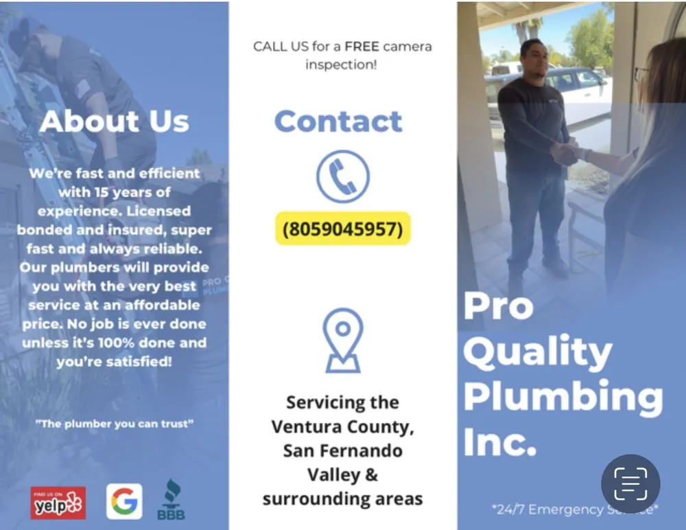 Reliable drain cleaning service in Simi Valley, CA - Pro Quality Plumbing