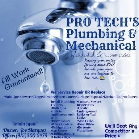 Slide of Pro Tech's Plumbing & Mechanical