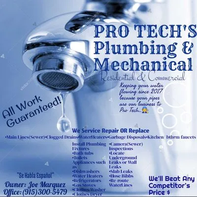 Pro Techs Plumbing & Mechanical Logo