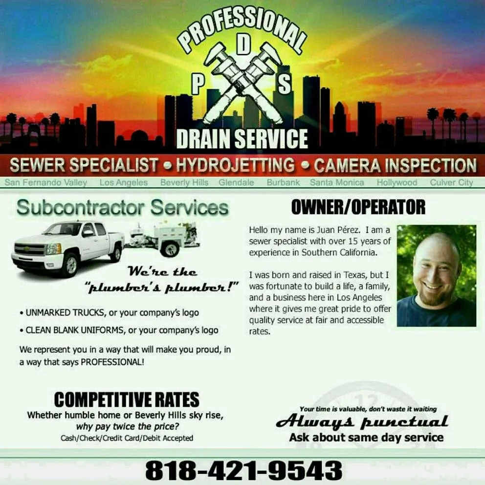 Slide of Professional Drain Service