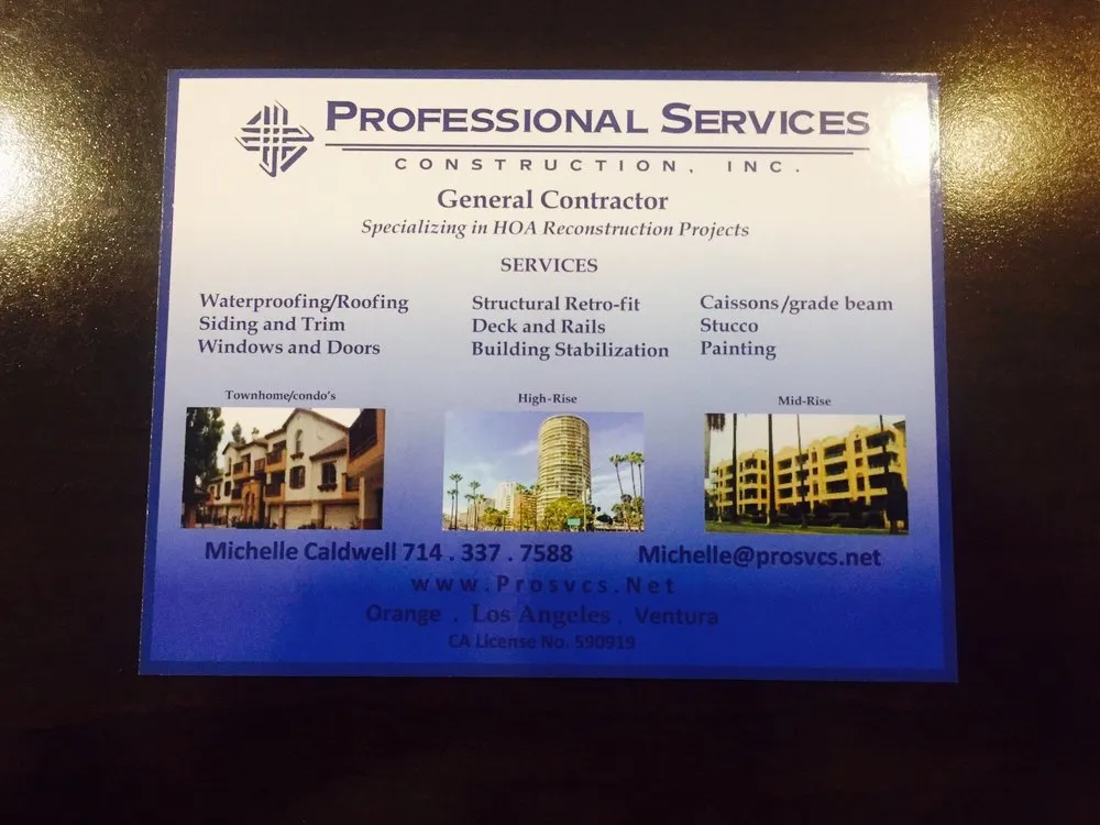 Slide of Professionals Services Construction