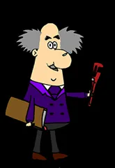 Slide of Professor Plumb