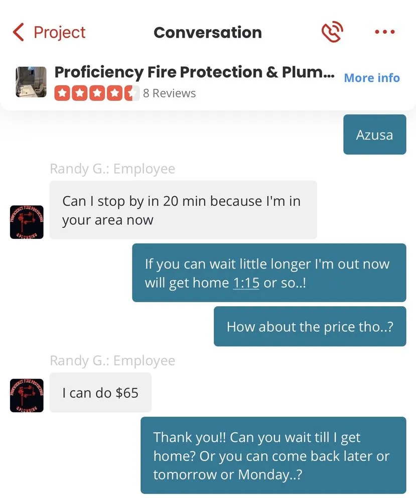Slide of Proficiency Fire Protection & Plumbing