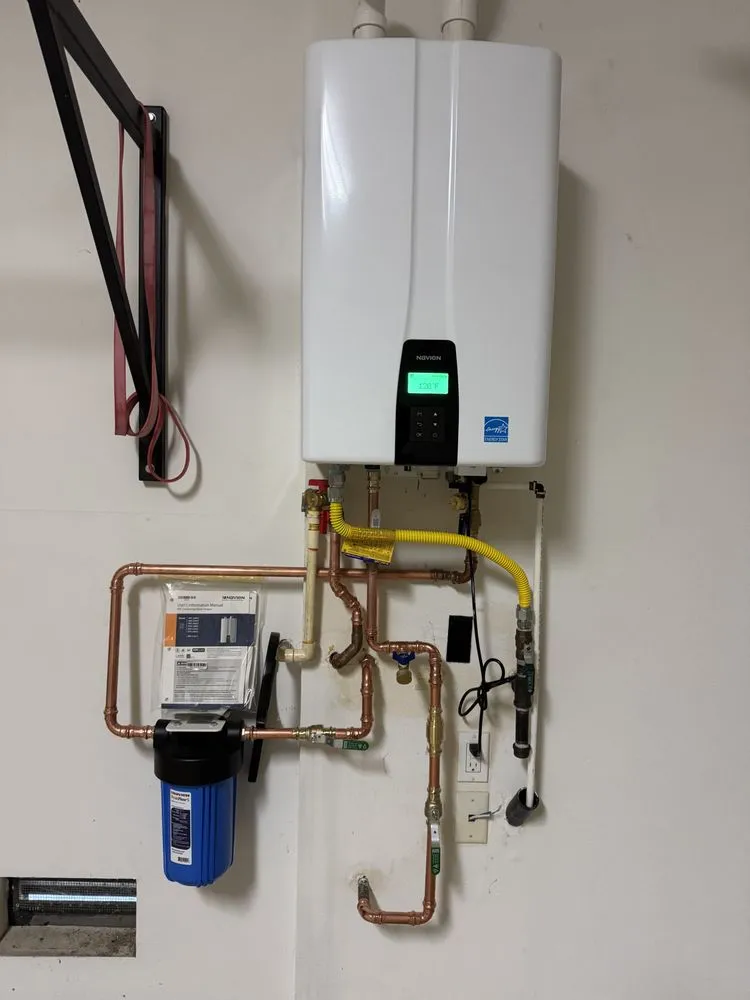 Slide of ProMax Tankless Water Heaters and Plumbing