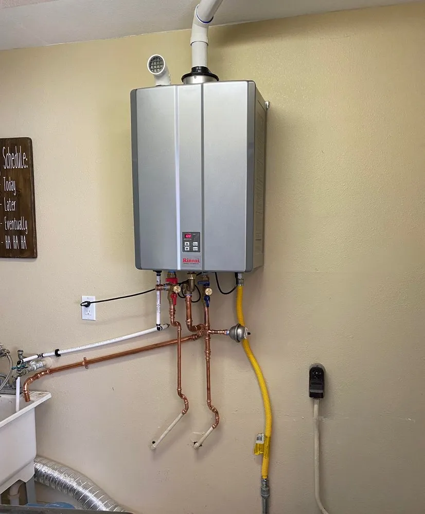 Slide of ProMax Tankless Water Heaters and Plumbing