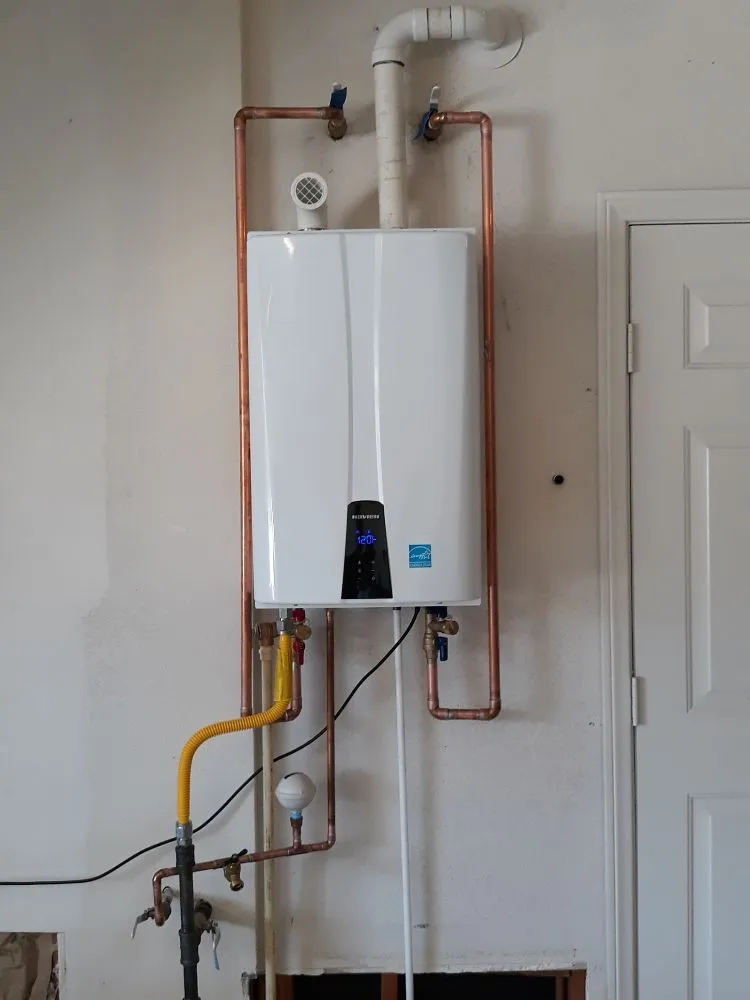 Slide of ProMax Tankless Water Heaters and Plumbing