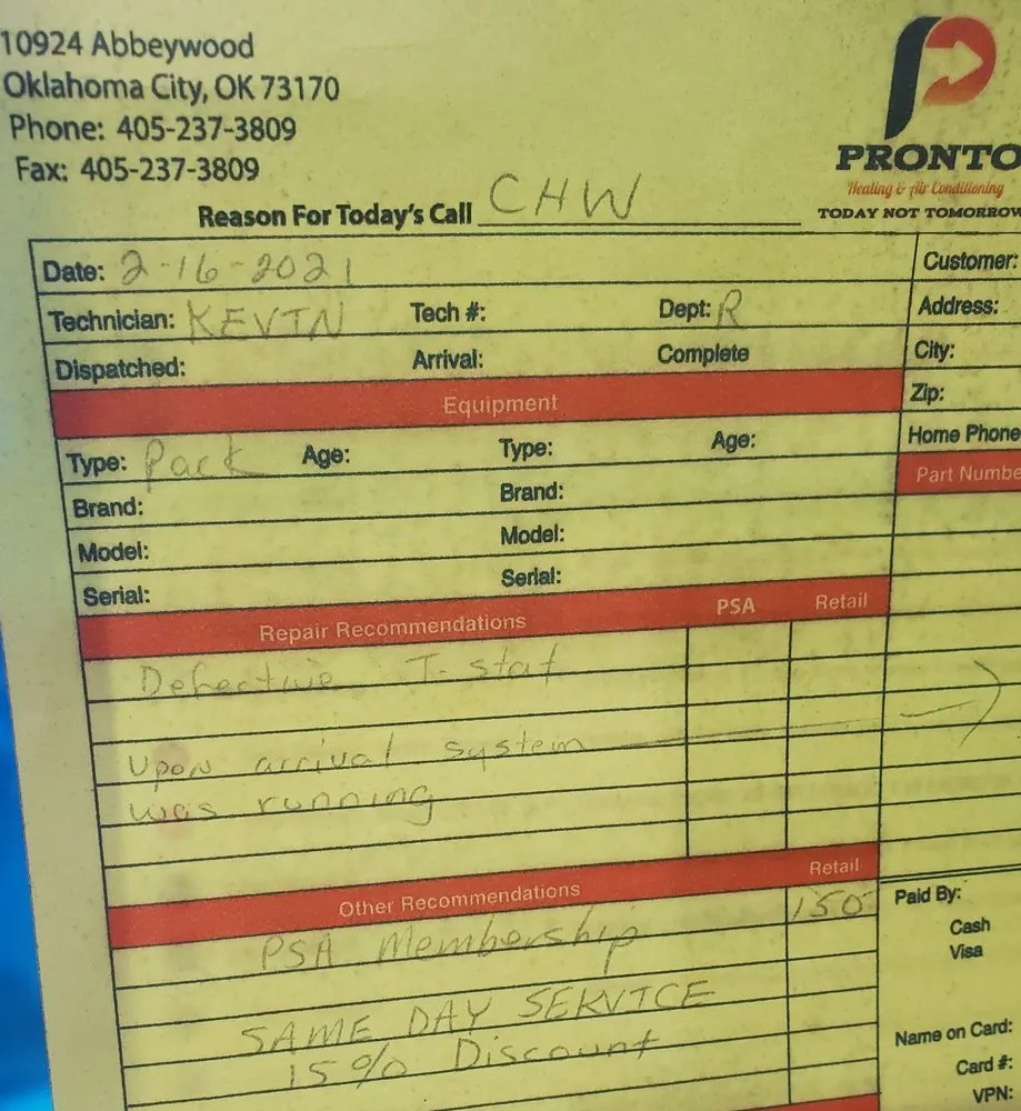 Reliable drain cleaning for homes in Oklahoma City, OK by Pronto Heating & Air Conditioning