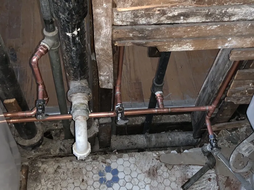 Slide of Proper Plumbing & Drain