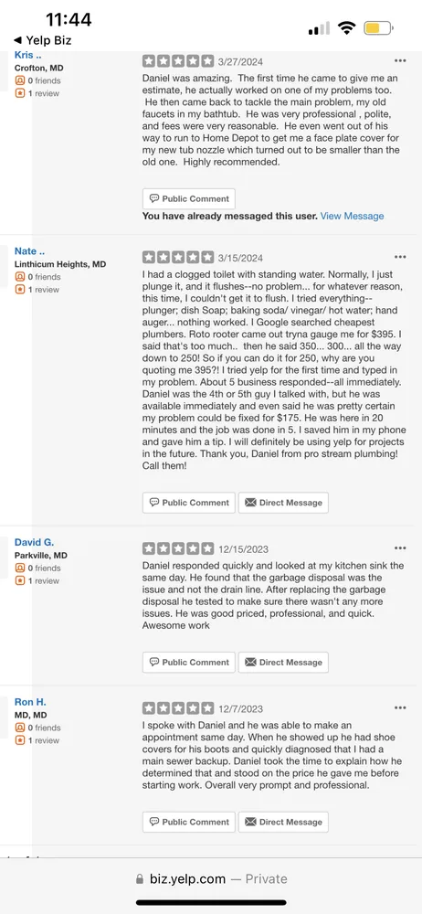 Slide of ProStream Plumbing