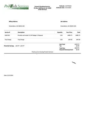 ProTech Services Plumbing, Heating & Air Logo