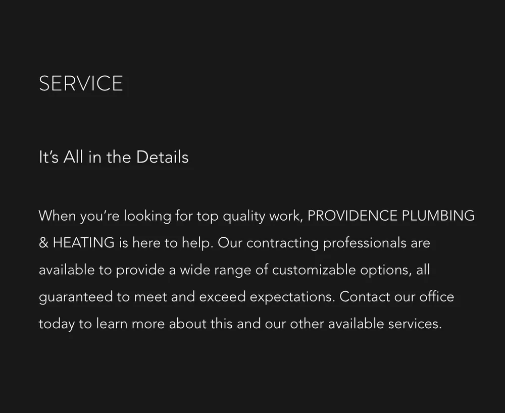 Slide of Providence Plumbing & Heating