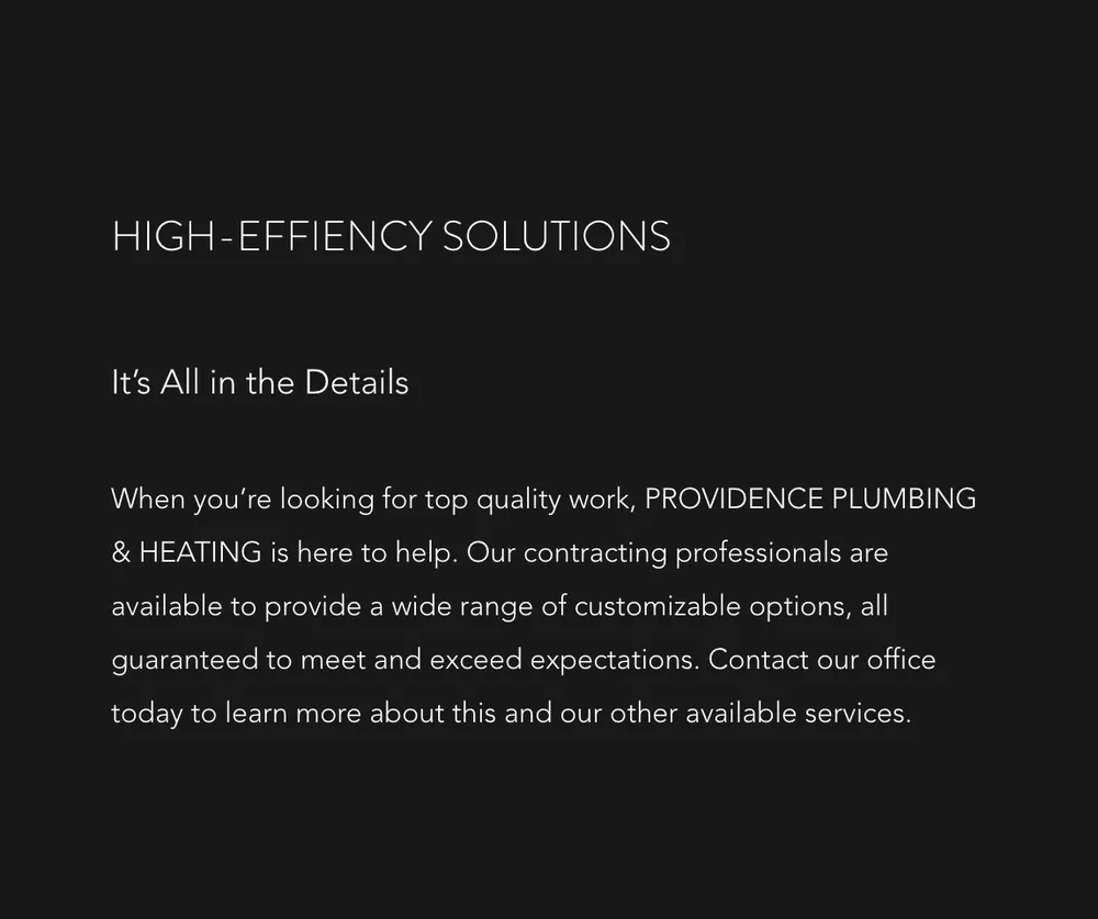 Slide of Providence Plumbing & Heating