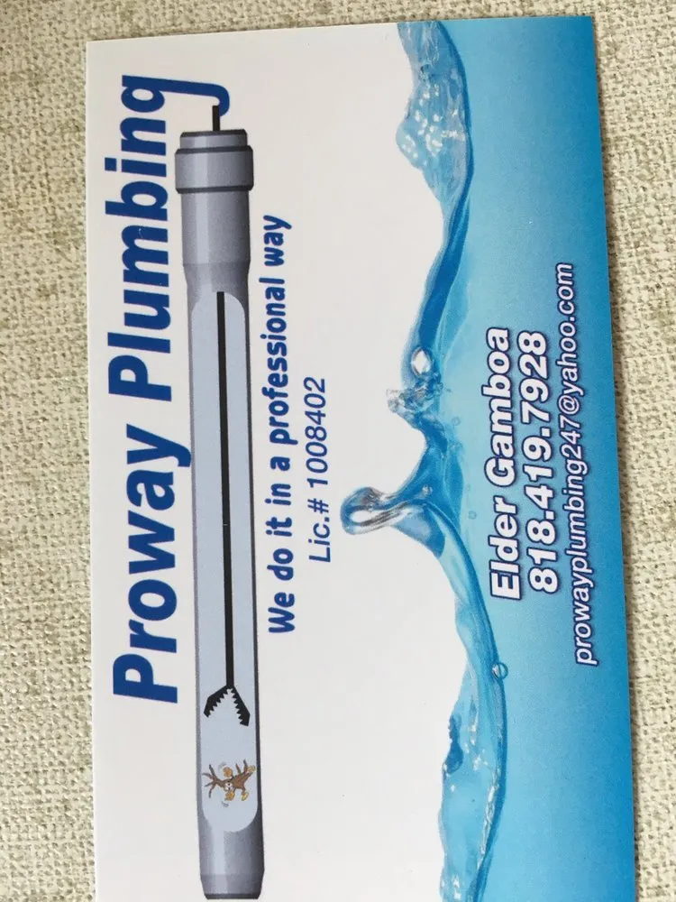 Slide of Proway Plumbing