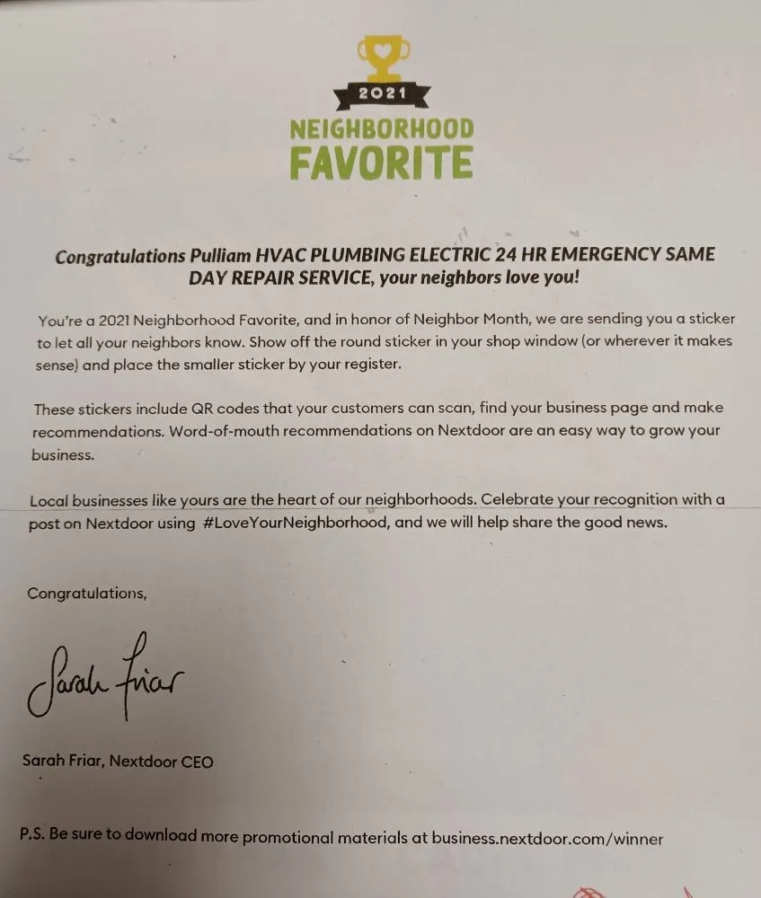 Slide of Pulliam Hvac