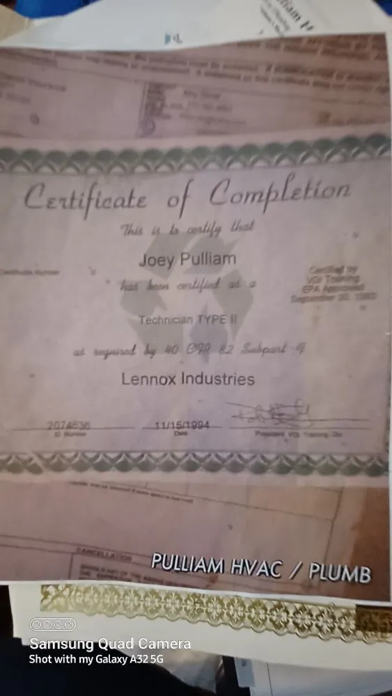 Slide of Pulliam Hvac