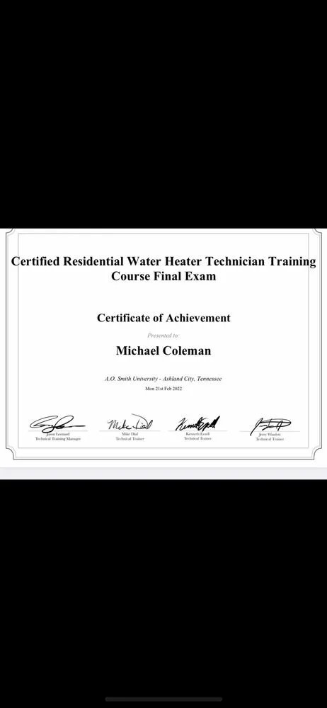 Slide of Pure Flow Plumbing