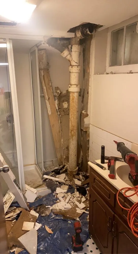 Slide of Purple Drains