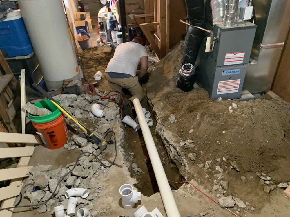 Slide of Purple Drains