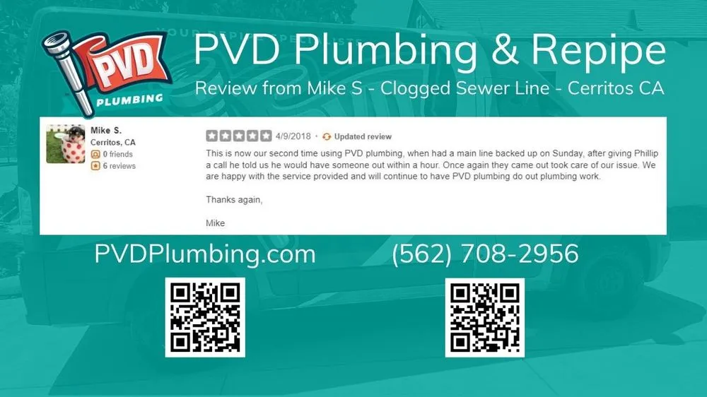 Slide of PVD Plumbing and Re-Pipe