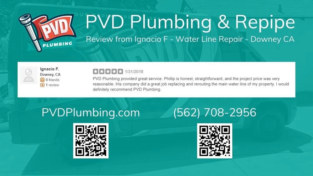 Slide of PVD Plumbing and Re-Pipe
