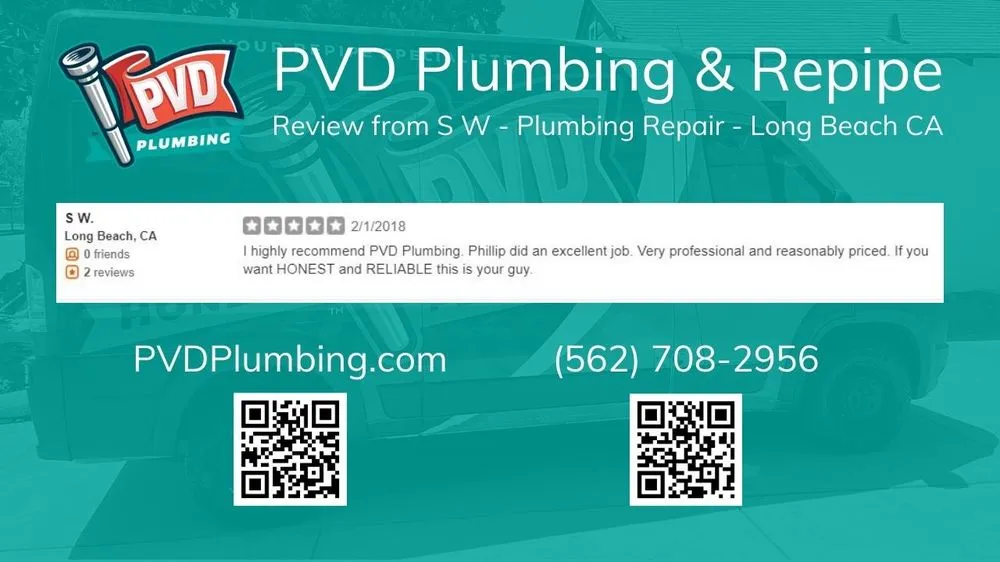 Expert plumbing repair service in Long Beach, CA - PVD Plumbing and Re-Pipe
