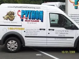 Slide of Python Drain Cleaning