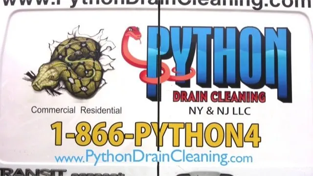 Slide of Python Drain Cleaning