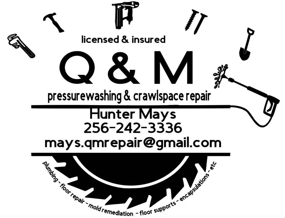 Trusted emergency plumbing service in Section, AL - Q&M: Pressure Washing and Crawlspace