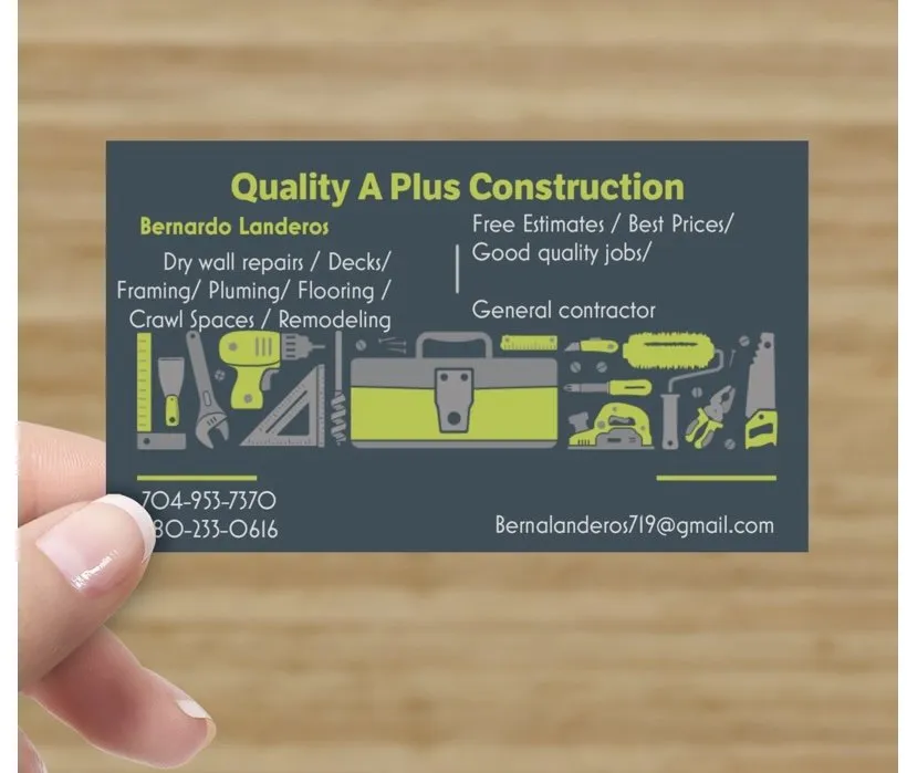 Slide of Quality A Plus Construction