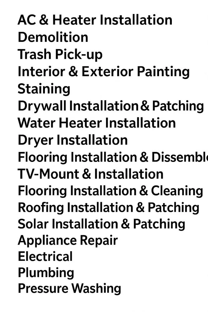 Slide of Quality Handyman Services