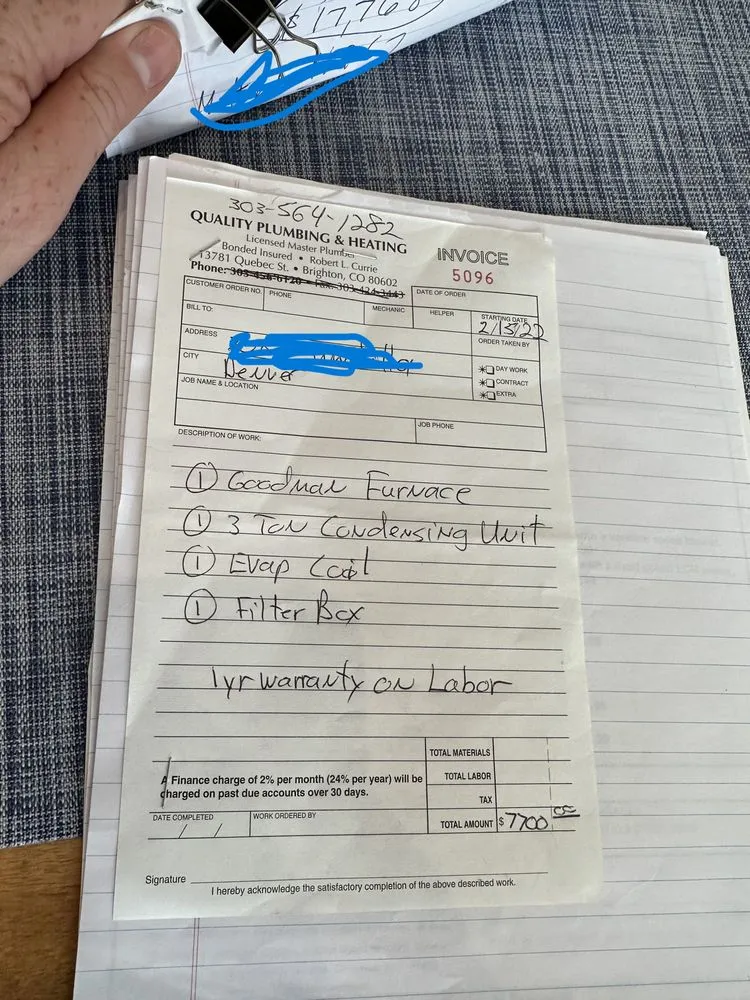 Slide of Quality Plumbing Heating