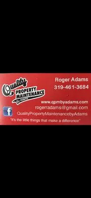 Quality Property Maintenance By Adams Logo