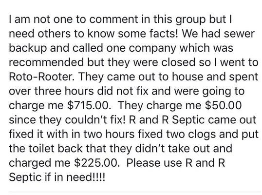 R & R Septic & Sewer Service