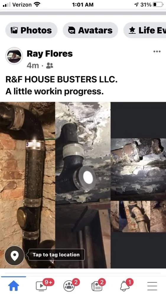 Professional plumbing repair in Bronx, NY by R and F House Busters