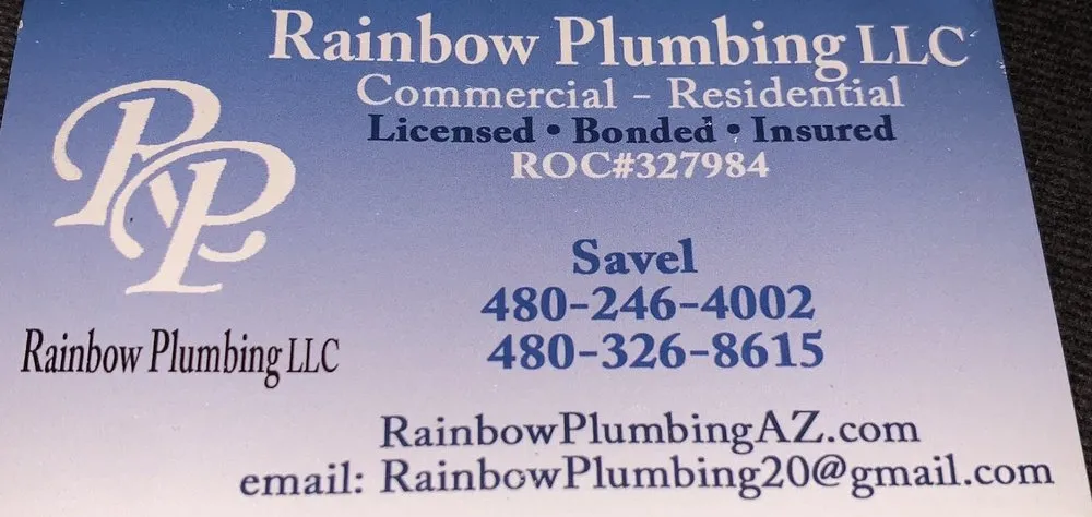 Slide of Rainbow Plumbing