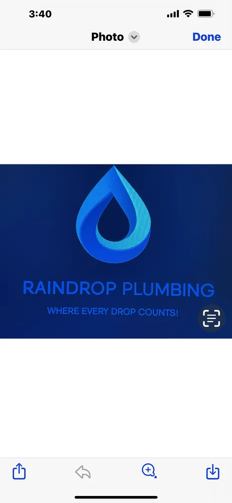 Slide of Raindrop Plumbing Service