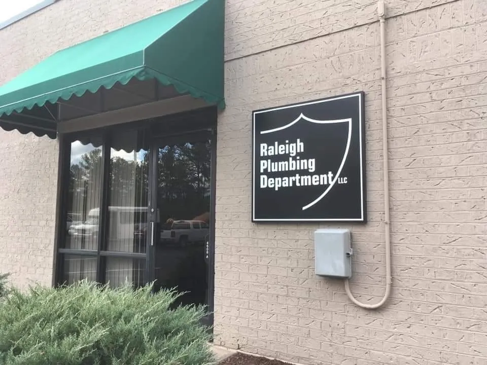 Slide of Raleigh Plumbing Department