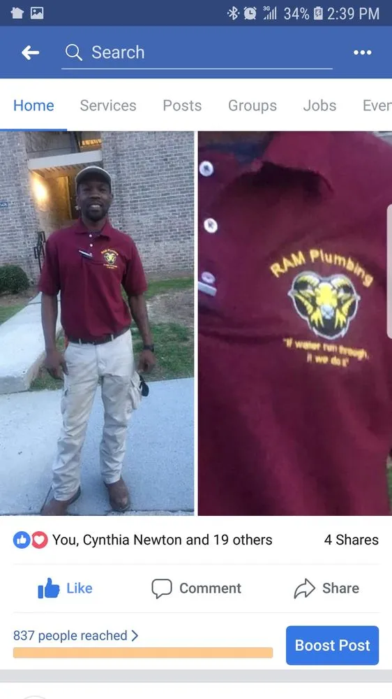 Slide of Ram Plumbing