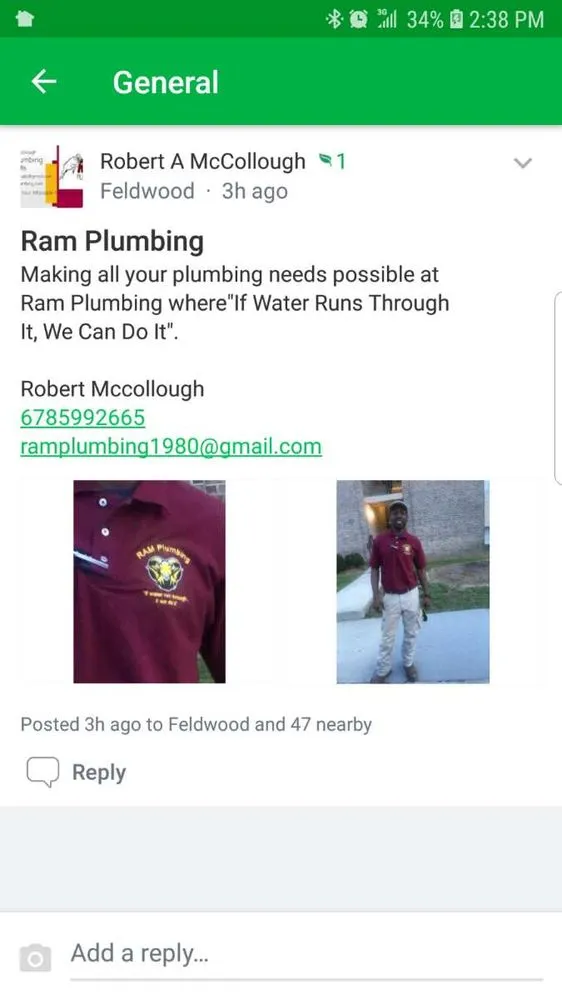 Slide of Ram Plumbing