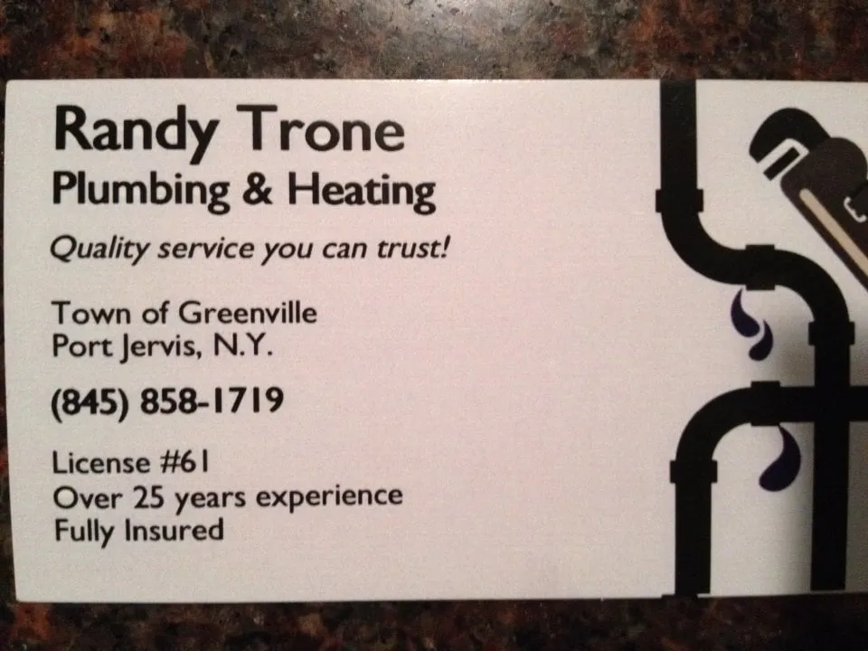 Slide of Randy Trone Plumbing & Heating