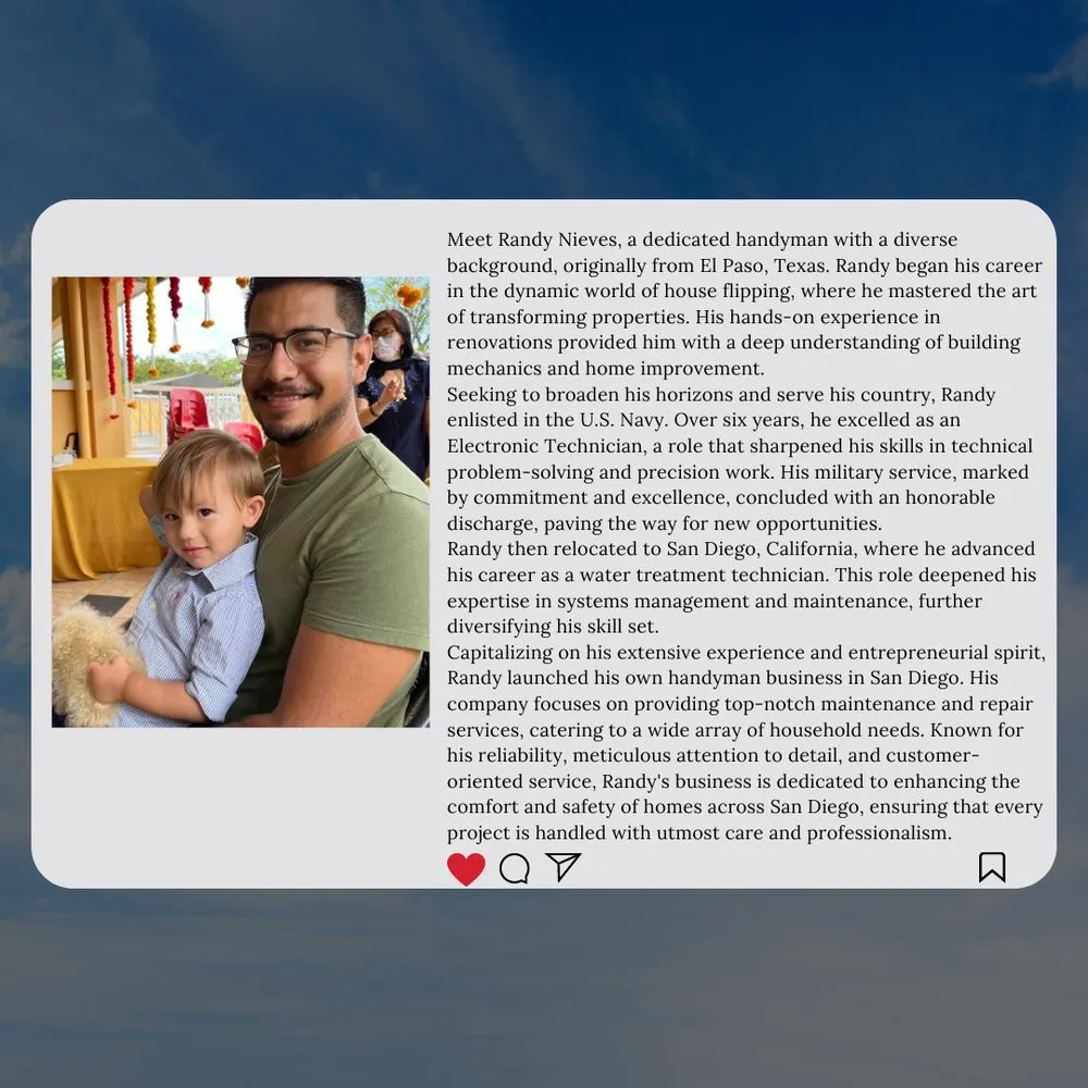 Slide of Randy's Handyman Services