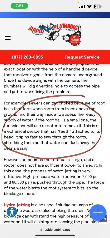 Slide of Rapid Plumbing