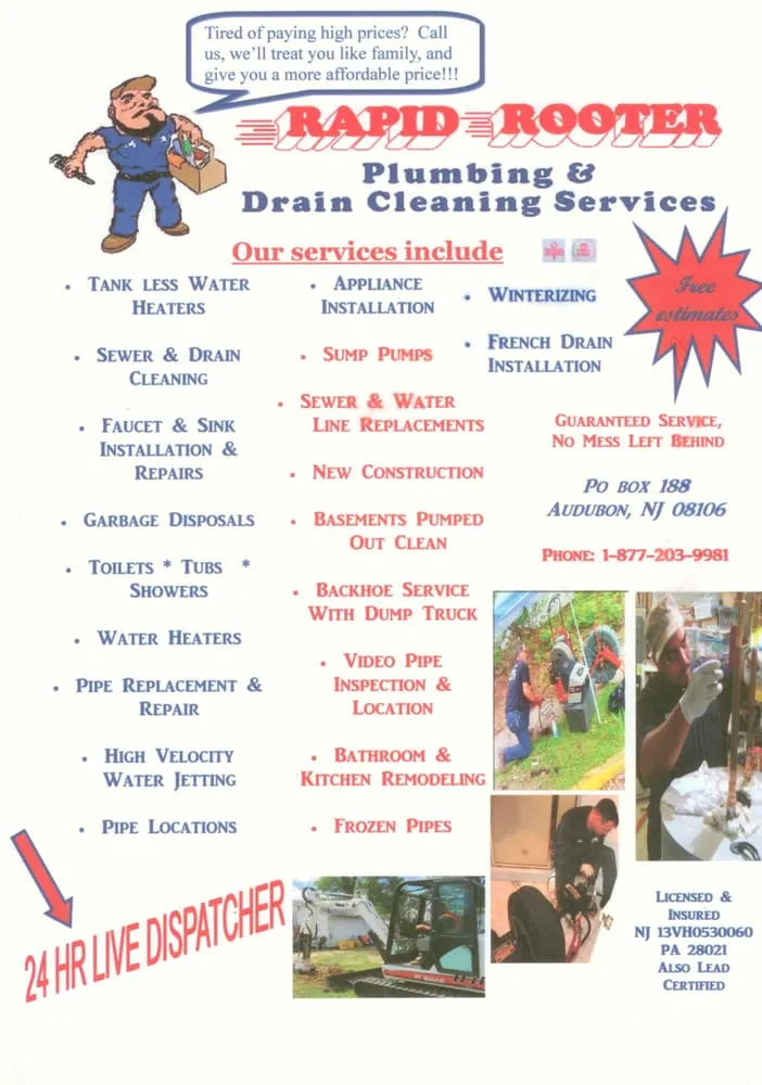 Slide of Rapid Rooter Services