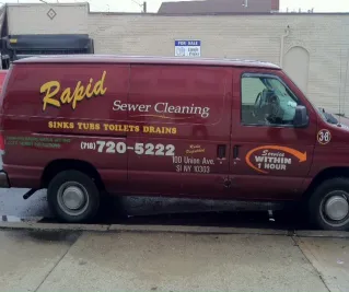 Slide of Rapid Sewer and Septic Tank Cleaners