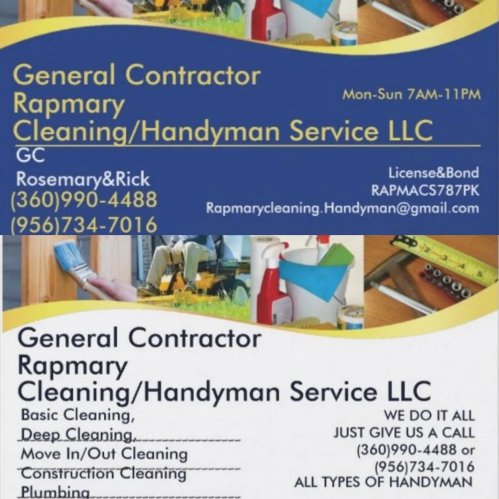 Slide of Rapmary Cleaning Handyman Service