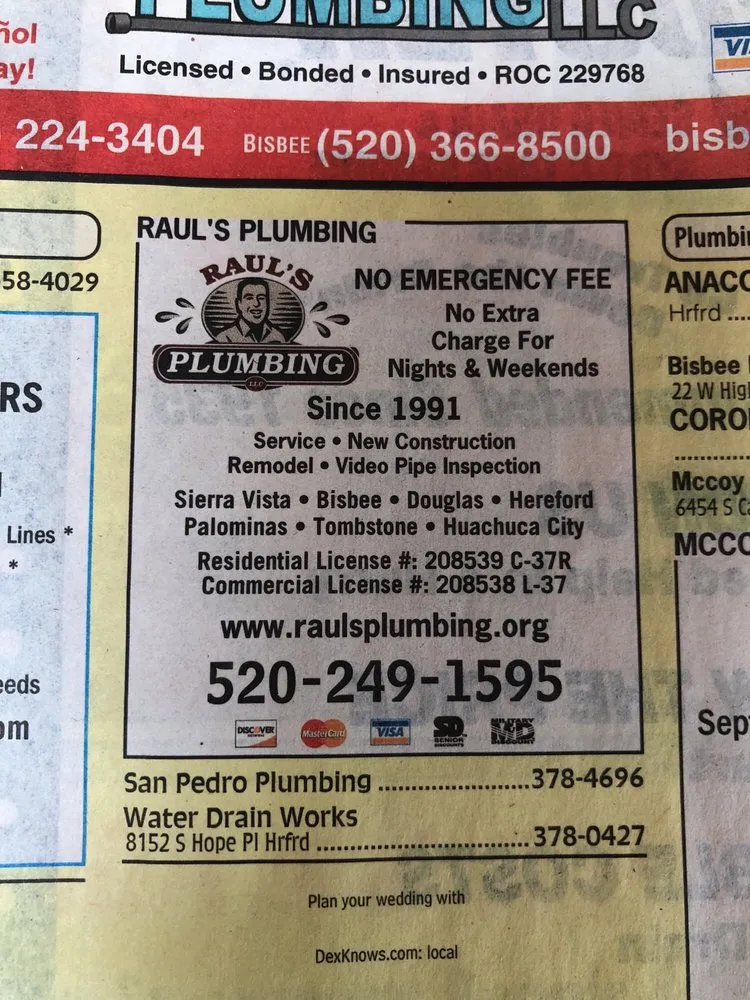 Slide of Raul's Plumbing