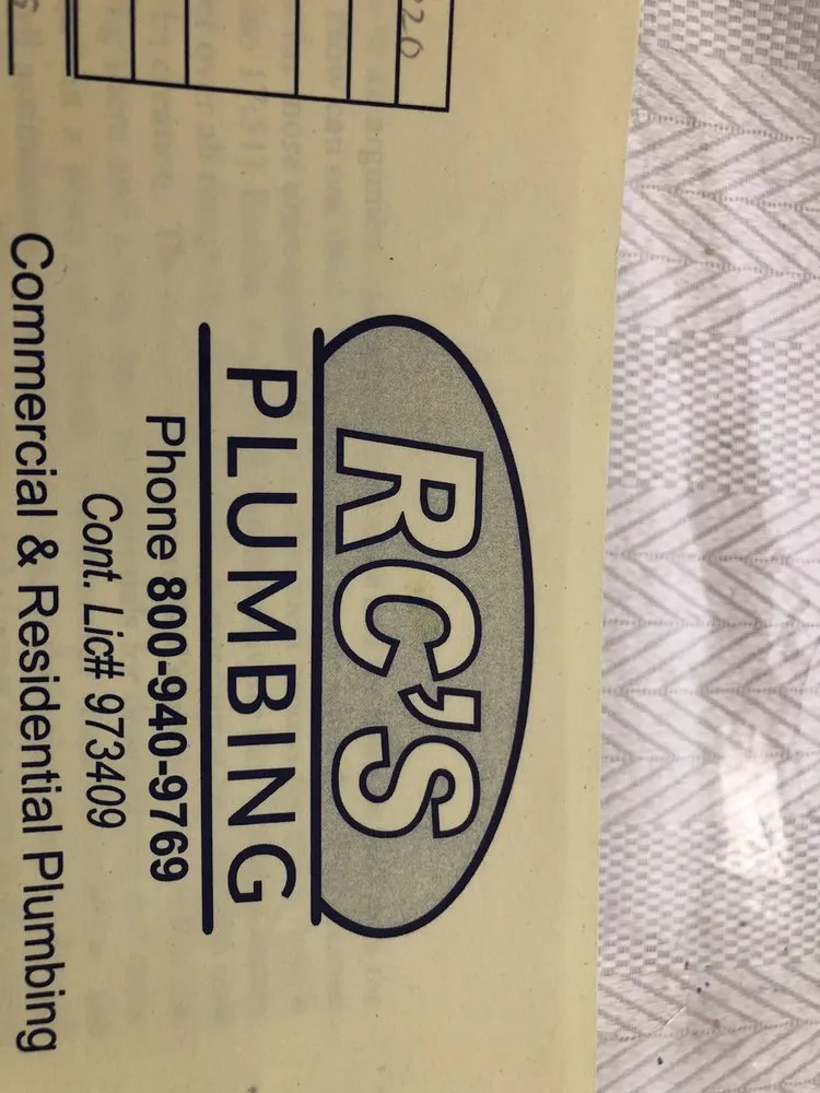 Slide of RC'S Plumbing
