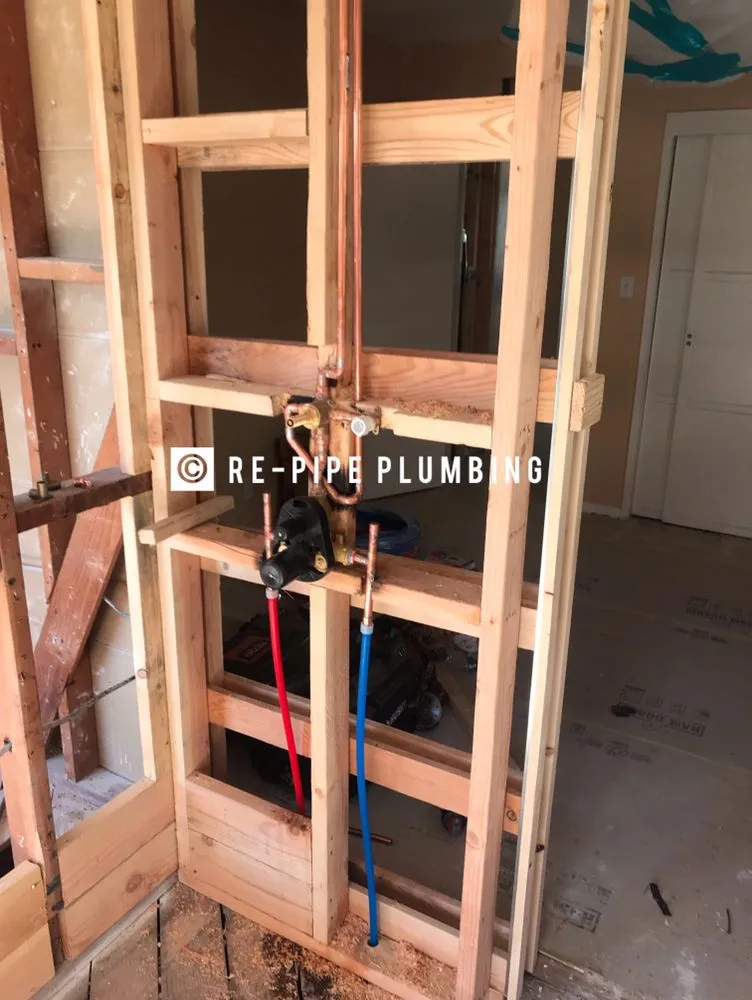 Slide of Re-pipe Plumbing